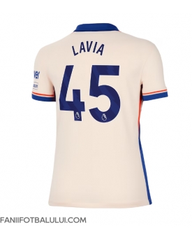 Chelsea Romeo Lavia #45 Tricou Fotbal Replică 2024-25 Femei Deplasare